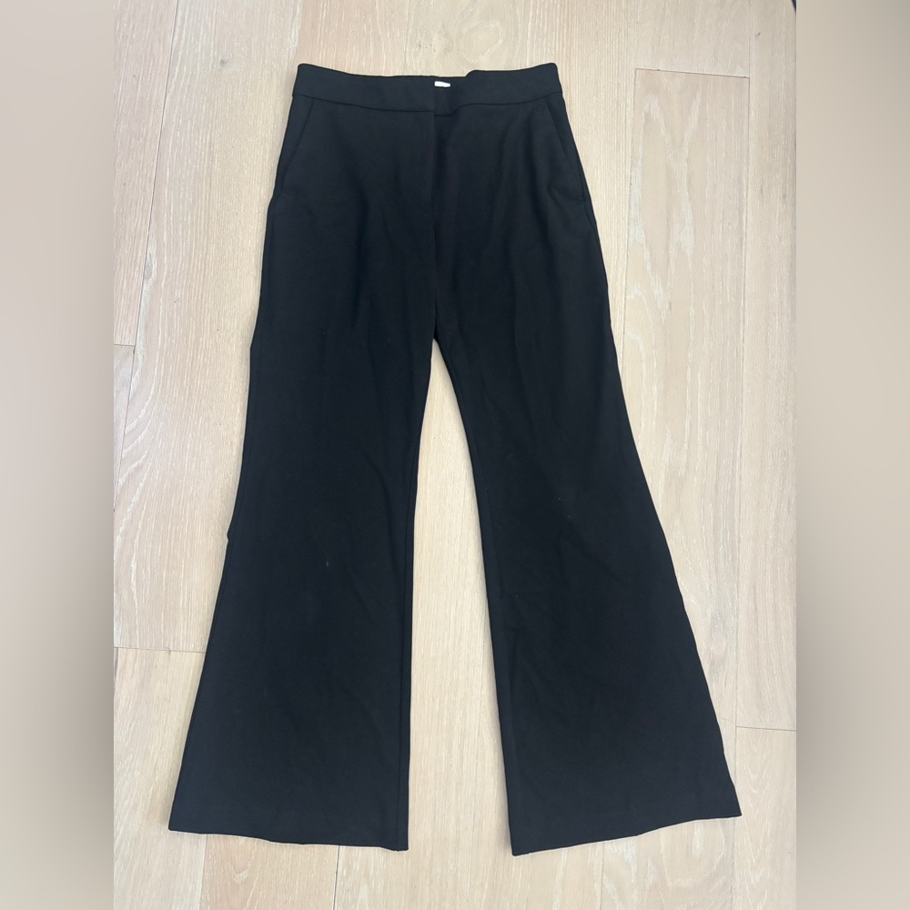 H&M Black flare work pants